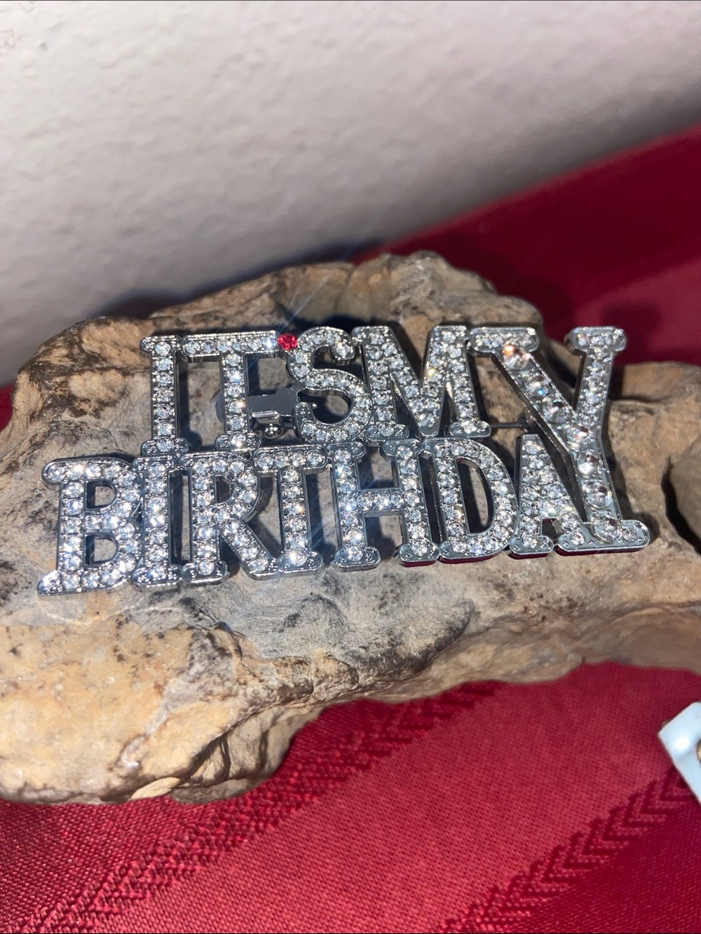 NEW “IT’s MY BIRTHDAY” Rhinestoned Broach